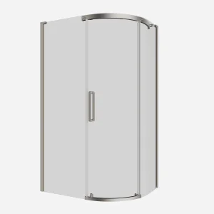 Crosswater Optix Offset Quadrant 1200x900 Right Hand Brushed Nickel
