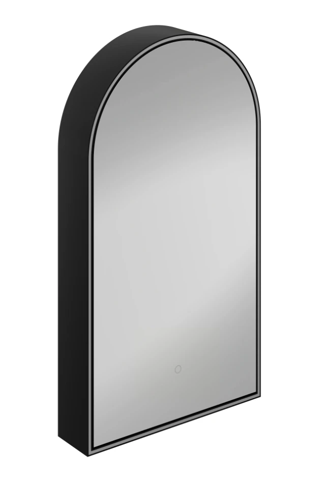 Hib Romana 50 Arch Cabinet Black H90 X W50 X D14.5cm