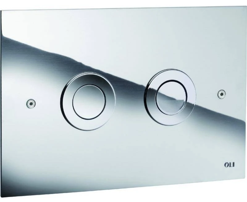 Oli Trend Satin Steel Dual Flush Plate RT