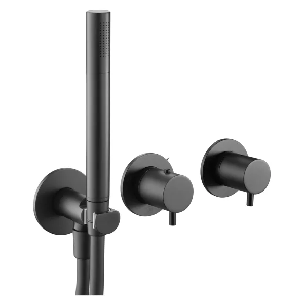 Just Taps Vos Modular 2 Handle 2 Outlet Thermostatic Shower Valve W Handset Mb