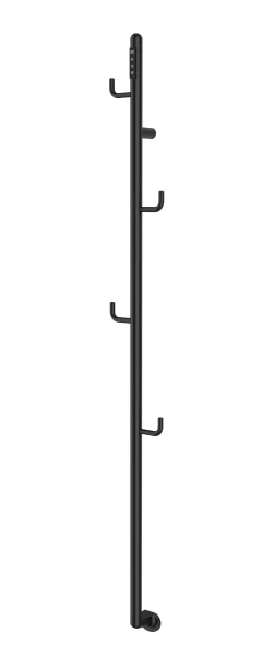 Just Taps Flo Electric Towel Rail With Hooks 1661 Mb