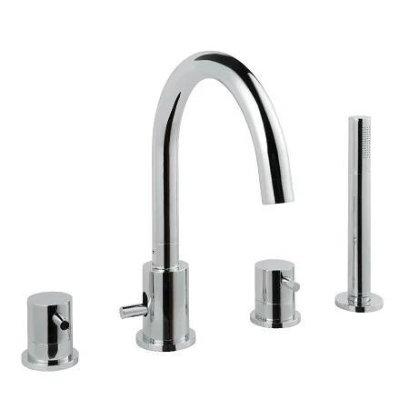 Just Taps Florence 4 Hole Bath And Shower Mixer Hp 1 Chrome