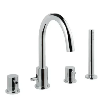 Just Taps Florence 4 Hole Bath And Shower Mixer Hp 1 Chrome product image - Image 1