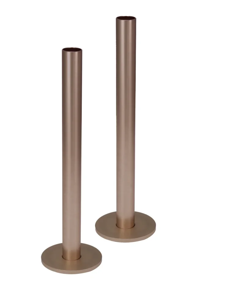 Just Taps Set Of Pipe And Flanges For Radiators Valves Brushed Bronze product image - Image 1