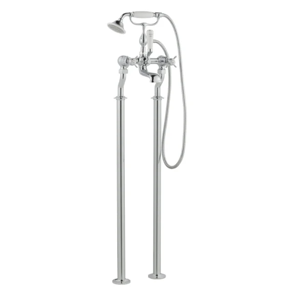 Just Taps Grosvenor Pinch Freestanding Bath Shower Mixer With Kit
