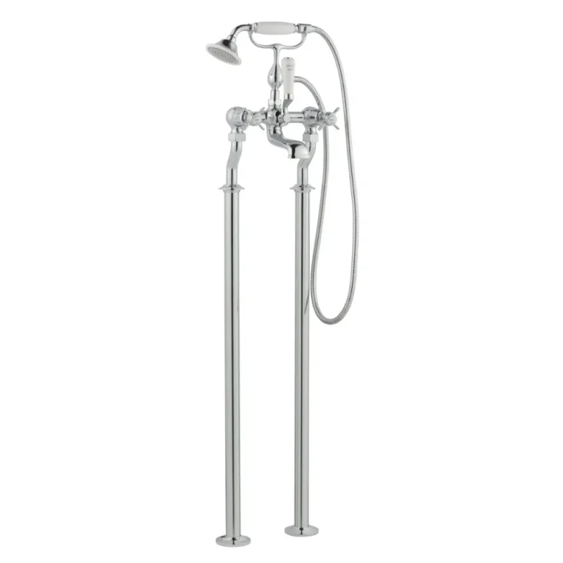 Just Taps Grosvenor Pinch Freestanding Bath Shower Mixer With Kit product image - Image 1