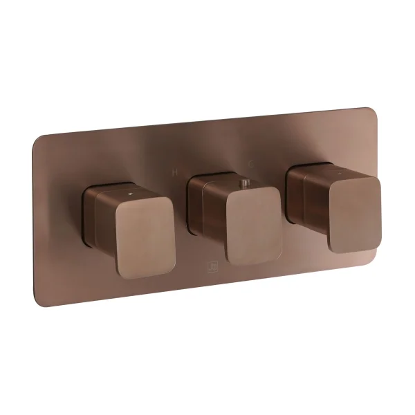 Just Taps Hix Thermostatic Concealed 3 Outlet Shower Valve