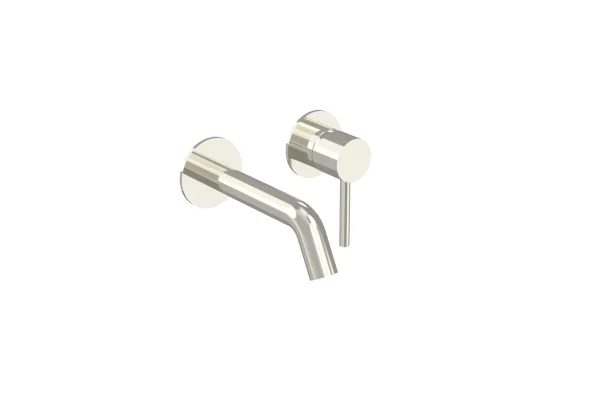 Saneux Cos Short (130mm) Wall Mounted Spout - Brushed Nickel