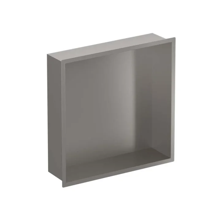 Crosswater Niches 305 X 305mm X 80mm Brushed Stainless detail view - Image 2