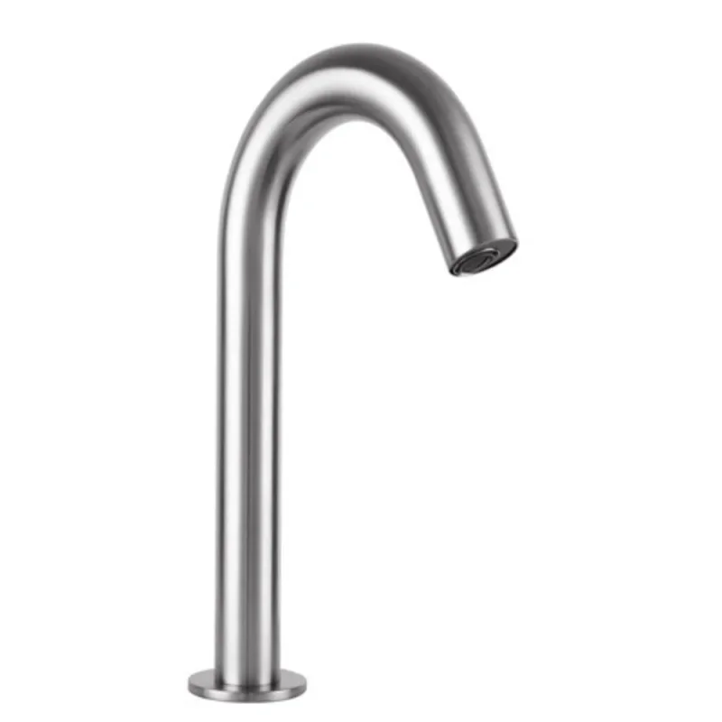 Just Taps React Sensor Deck Spout Mains And Battery Operated Inox product image - Image 1