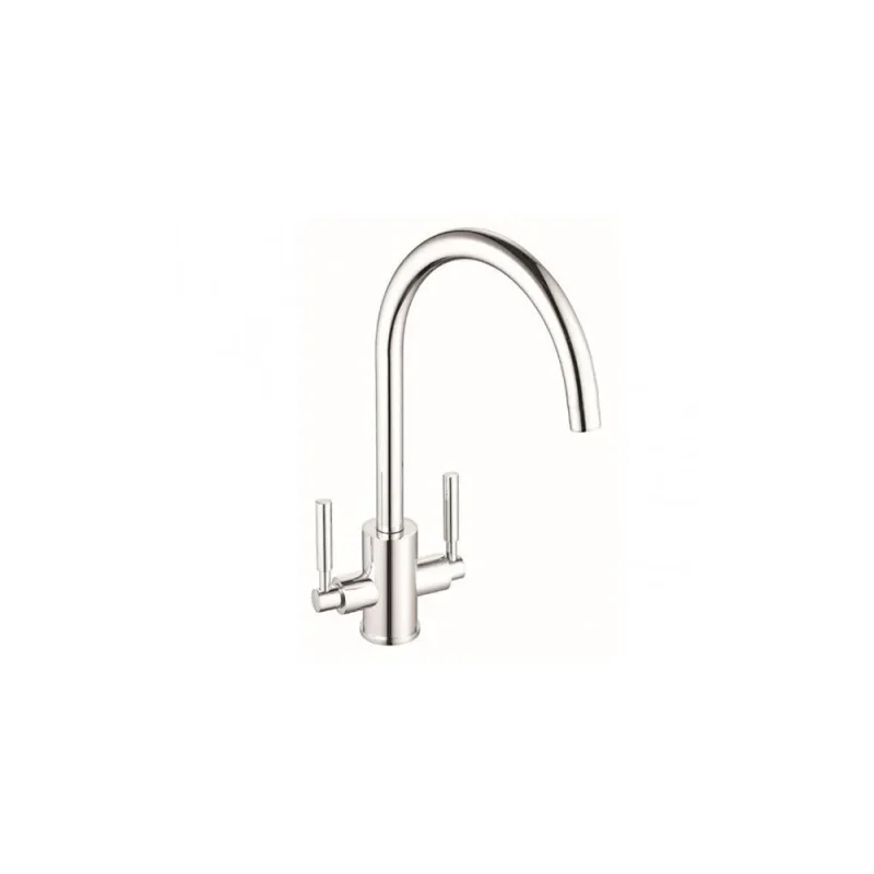 Just Taps Newbury Sink Mixer Swivel Spout Chrome detail view - Image 2