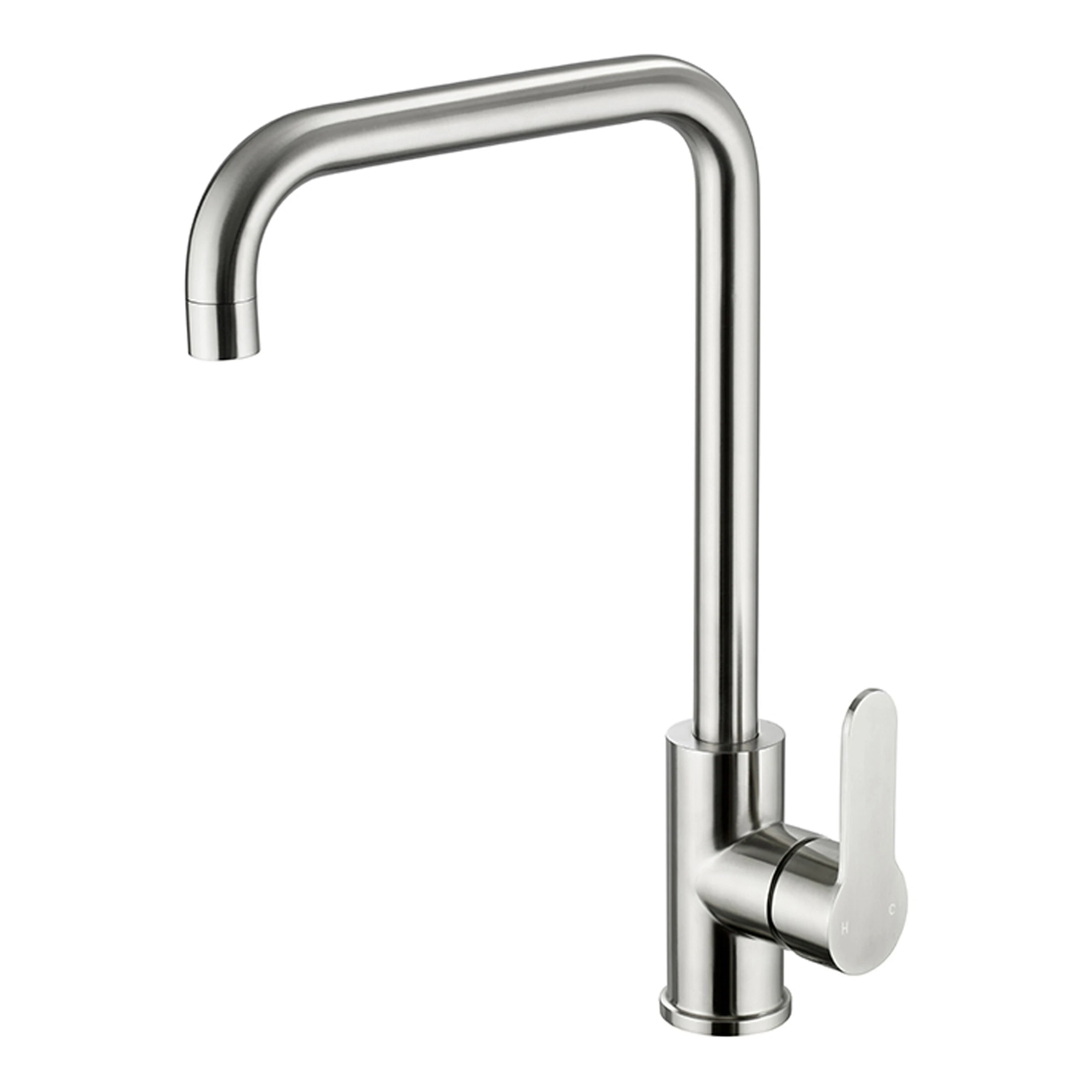 Just Taps Inox Mono Single Lever Sink Mixer Swivel Spout