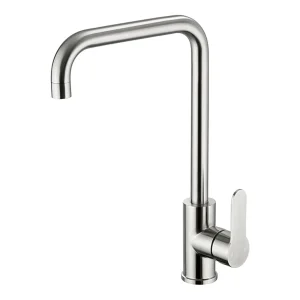 Just Taps Inox Mono Single Lever Sink Mixer Swivel Spout