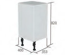 Roper Rhodes Fitted - Aruba 400mm Aruba Cupboard Door Pack White