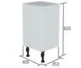 Roper Rhodes 400mm Aruba Cupboard Door Pack - White product image - Image 1