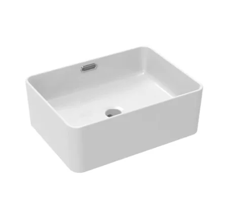 Saneux Gloss White Overflow For Sienna Countertop Basins - Si040scb / Si050scb / Si055scb
