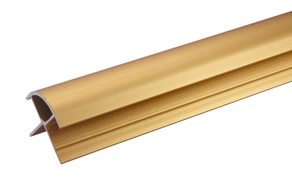 Burlington Aluminium Extrusion External Corner 11mm 2450mm Polished Gold