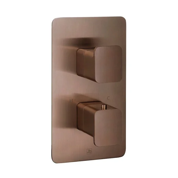 Just Taps Hix Thermostatic Concealed 2 Outlet Shower Valve