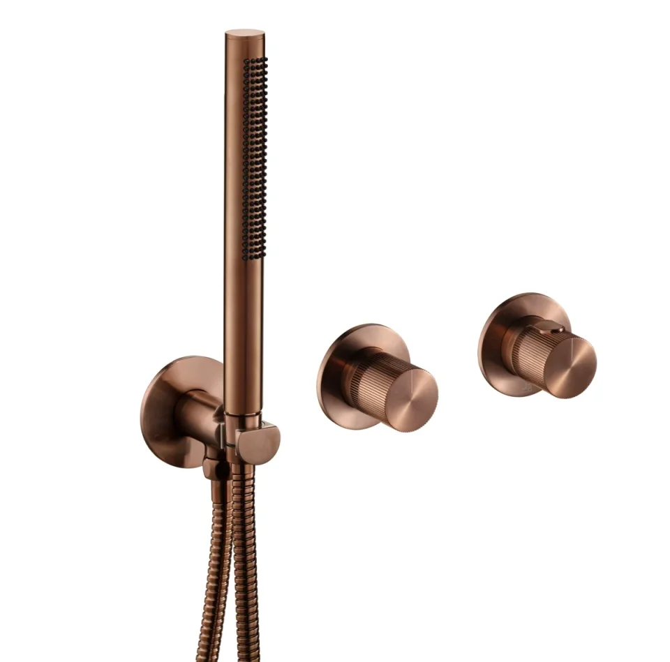Just Taps Evo Thermostatic Concealed 3 Outlet Shower Valve Matt Black product image - Image 1