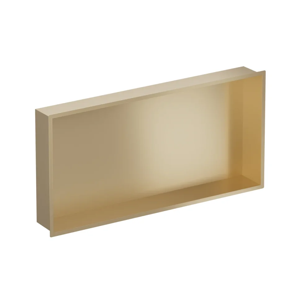 Crosswater Niches 610 X 305mm X 80mm Brushed Brass product image - Image 1