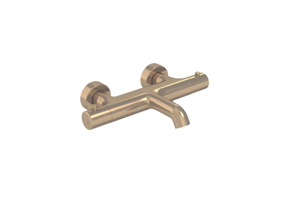 Saneux Cos Thermostatic Bath Shower Mixer - Brushed Bronze (pvd) product image - Image 1