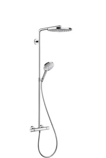 Hansgrohe Raindance Select S Showerpipe 240 2jet With Thermostatic Shower Mixer Chrome detail view - Image 2