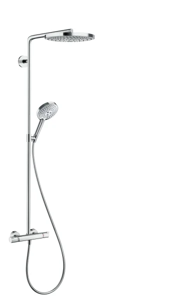 Hansgrohe Raindance Select S Showerpipe 240 2jet With Thermostatic Shower Mixer Chrome