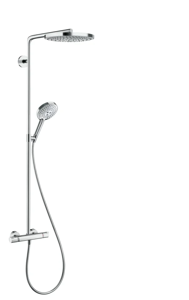Hansgrohe Raindance Select S Showerpipe 240 2jet With Thermostatic Shower Mixer Chrome product image - Image 1