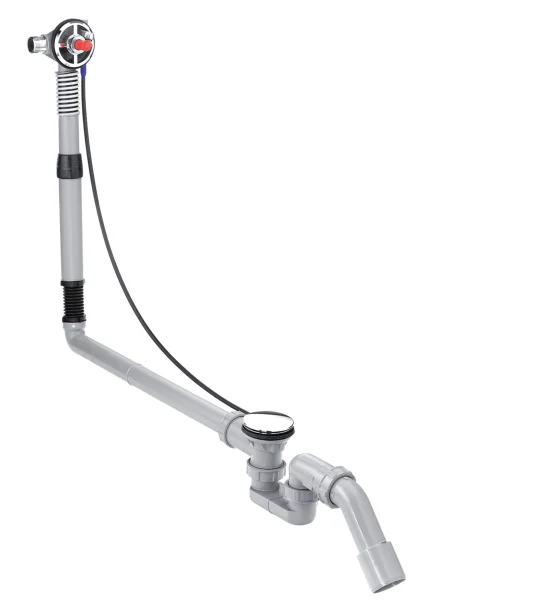 Hansgrohe Exafill S Basic Set For Bath Filler With Waste And Overflow Set For Large Bathtubs