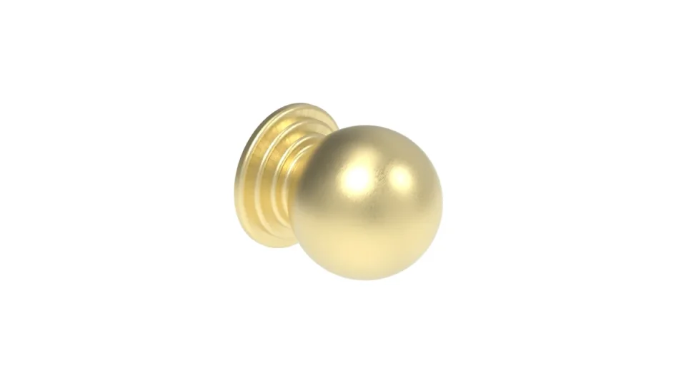 Saneux Winchester Knob Handle - Brushed Brass product image - Image 1