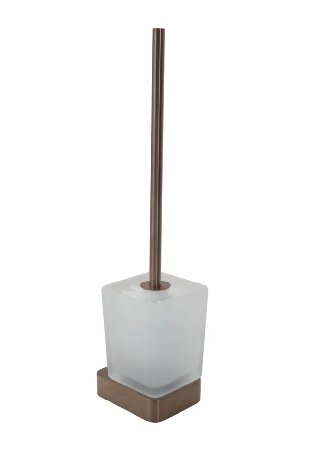 Just Taps Hix Toilet Brush Holder Brz product image - Image 1