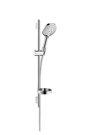 Hansgrohe Raindance Select S Shower Set 120 3jet Ecosmart With Shower Rail 65 Cm And Soap Dish Chrome detail view - Image 2