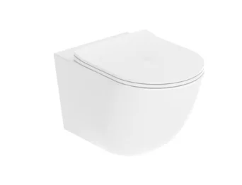 Saneux Air Wall Hung Wc Pan & Slim Seat Pack - Rimless - Long Projection (535mm)