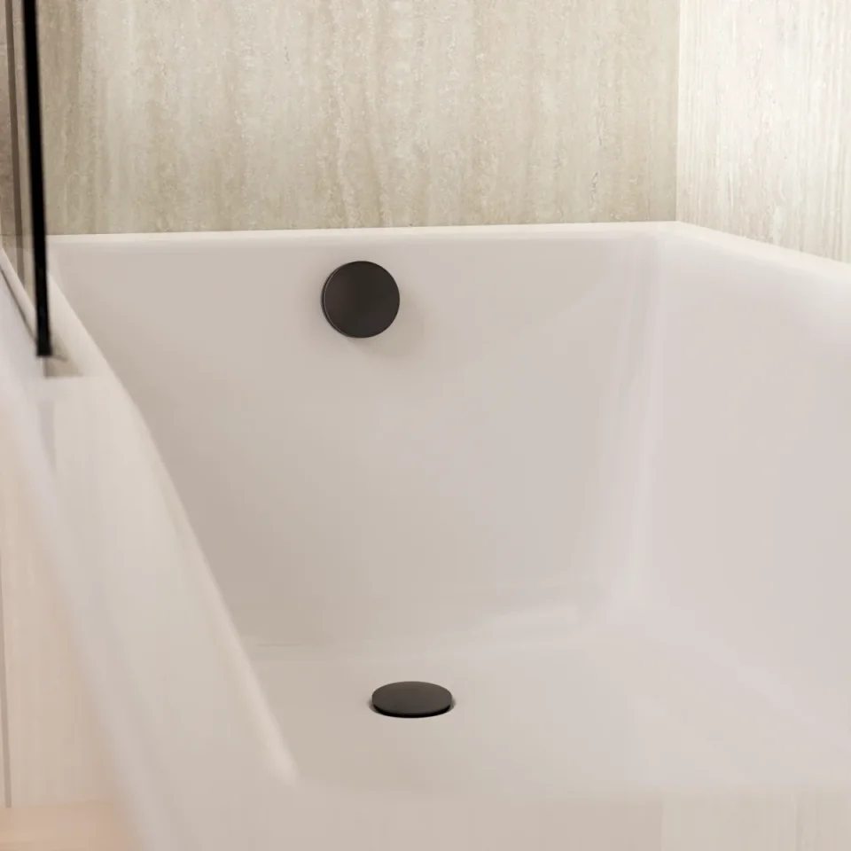 Crosswater Bath Click Clack Waste Exended Slate detail view - Image 3