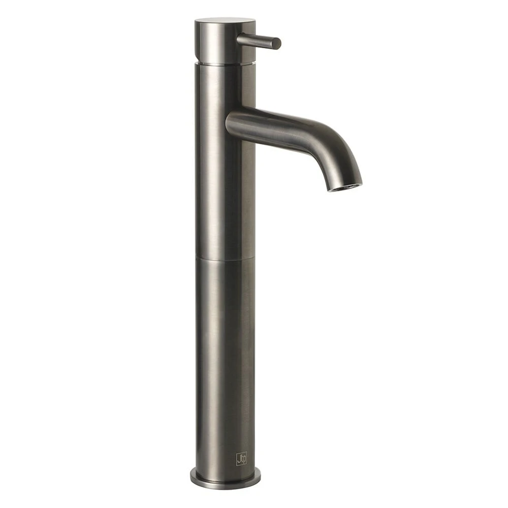 Just Taps Vos Single Lever Tall Basin Mixer Designer Handle Brushed Black
