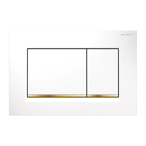 Geberit 115.883.kk.1 Sigma 30 D/f/p Wh/gold/wh