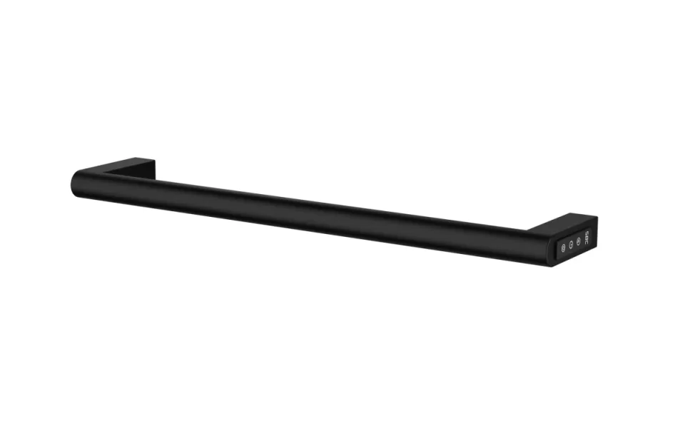 Just Taps Ora Electric Towel Radiator 600 Matt Black product image - Image 1