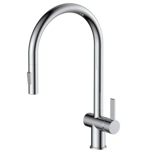 Just Taps Chrome Single Lever Pull Out Sink Mixer