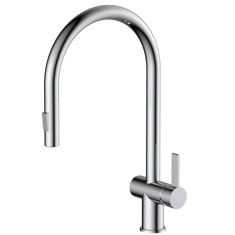 Just Taps Chrome Single Lever Pull Out Sink Mixer product image - Image 1