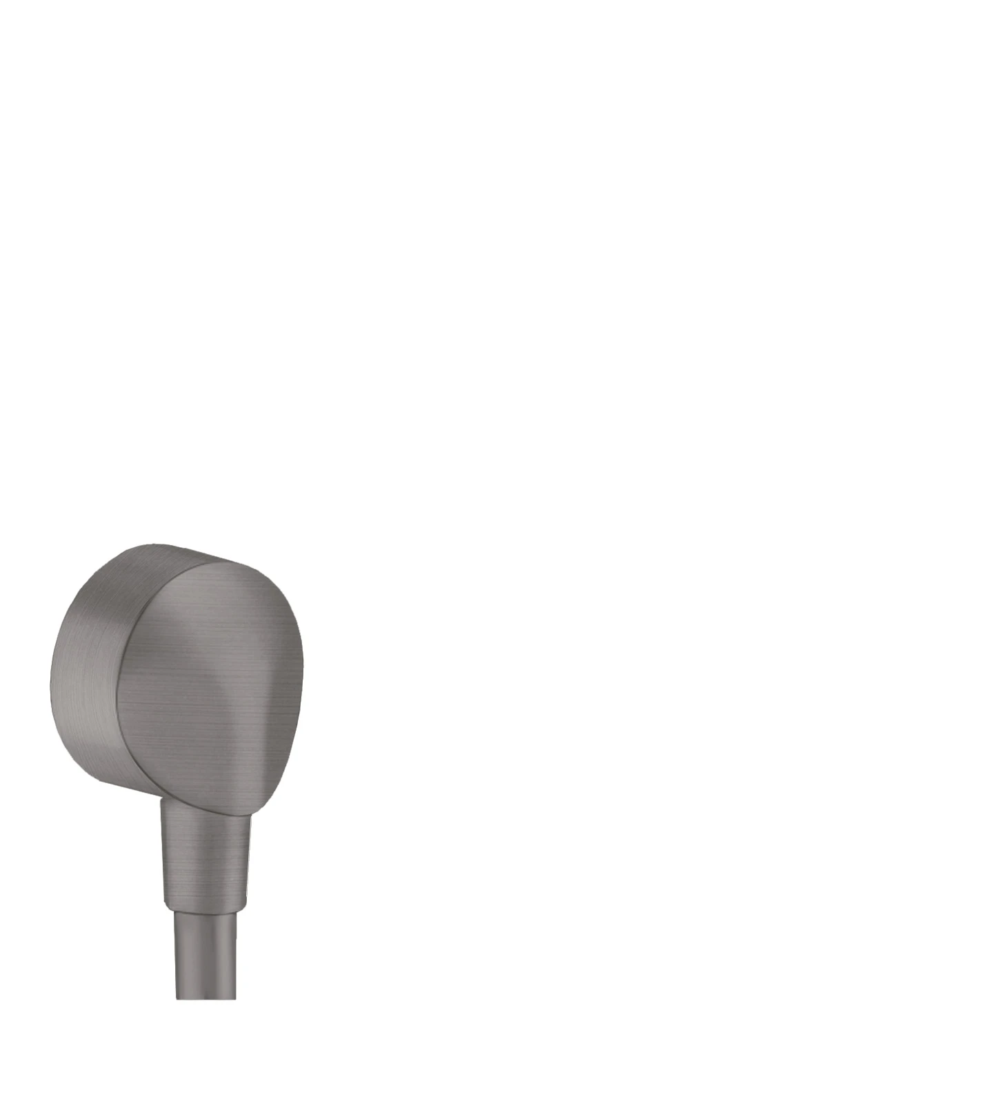 Hansgrohe Fixfit Wall Outlet E Without Non-return Valve Brushed Black Chrome