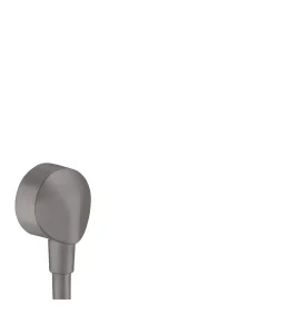 Hansgrohe Fixfit Wall Outlet E Without Non-return Valve Brushed Black Chrome
