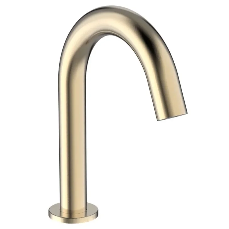 Crosswater Mpro Basin Spout Deck Mounted Sensor Brushed Brass detail view - Image 2