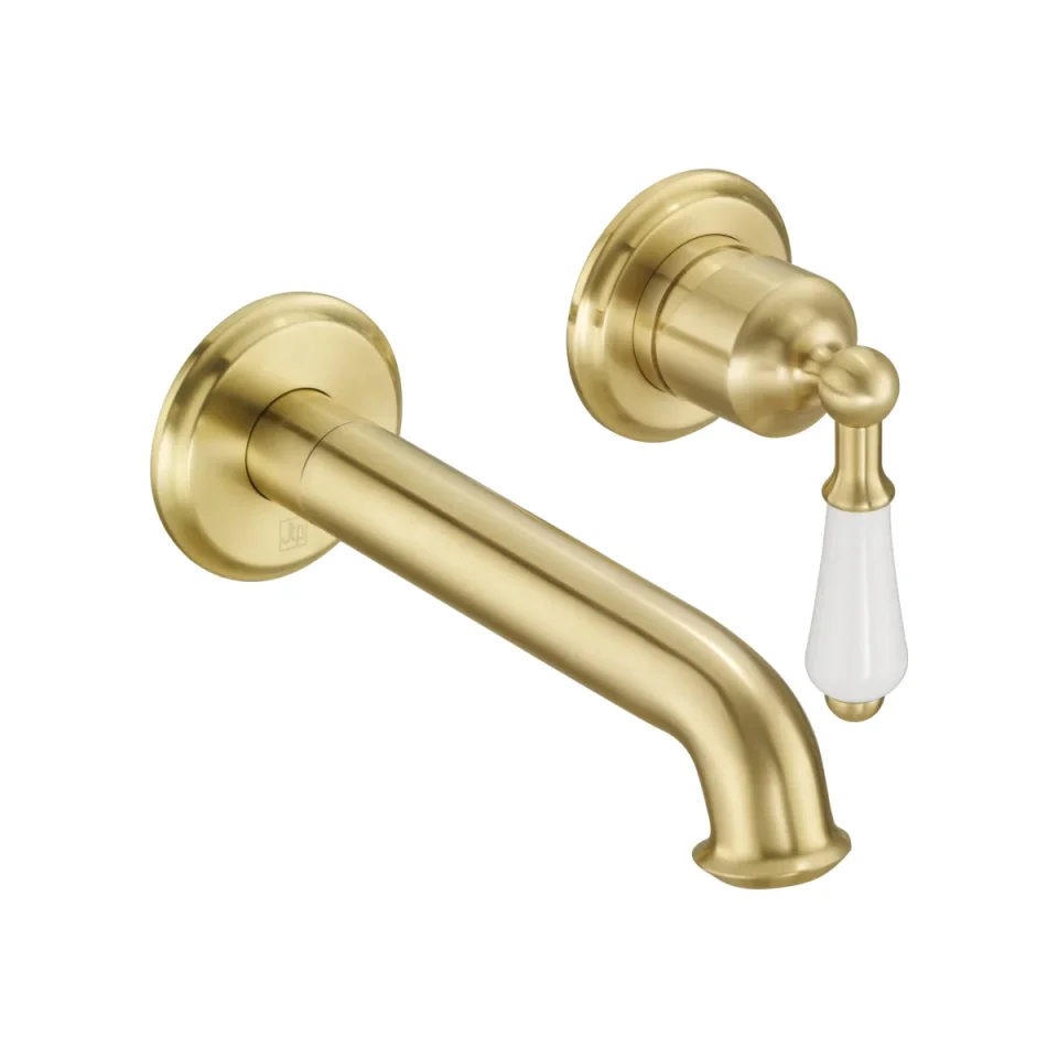 Just Taps Grosvenor Single Lever Basin Mixer Brushed Brass product image - Image 1