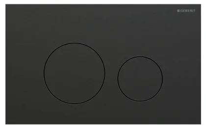 Geberit Sigma40 flush plate, round, dual flush Matt Black