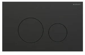 Geberit Sigma40 flush plate, round, dual flush Matt Black