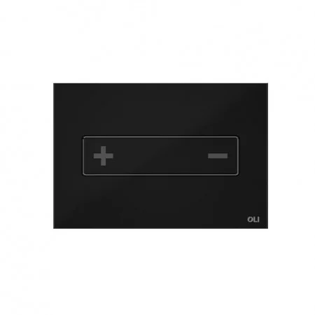 Oli Oceania Mechanical Glass Black Polished Chrome Glass Button 