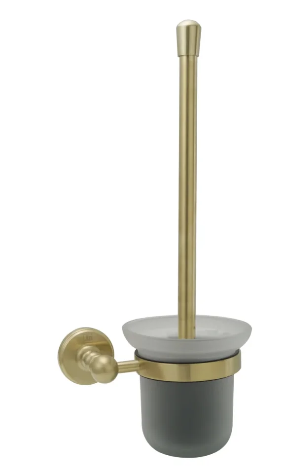 Toilet brush wall mounted frosted glass product image - Image 1
