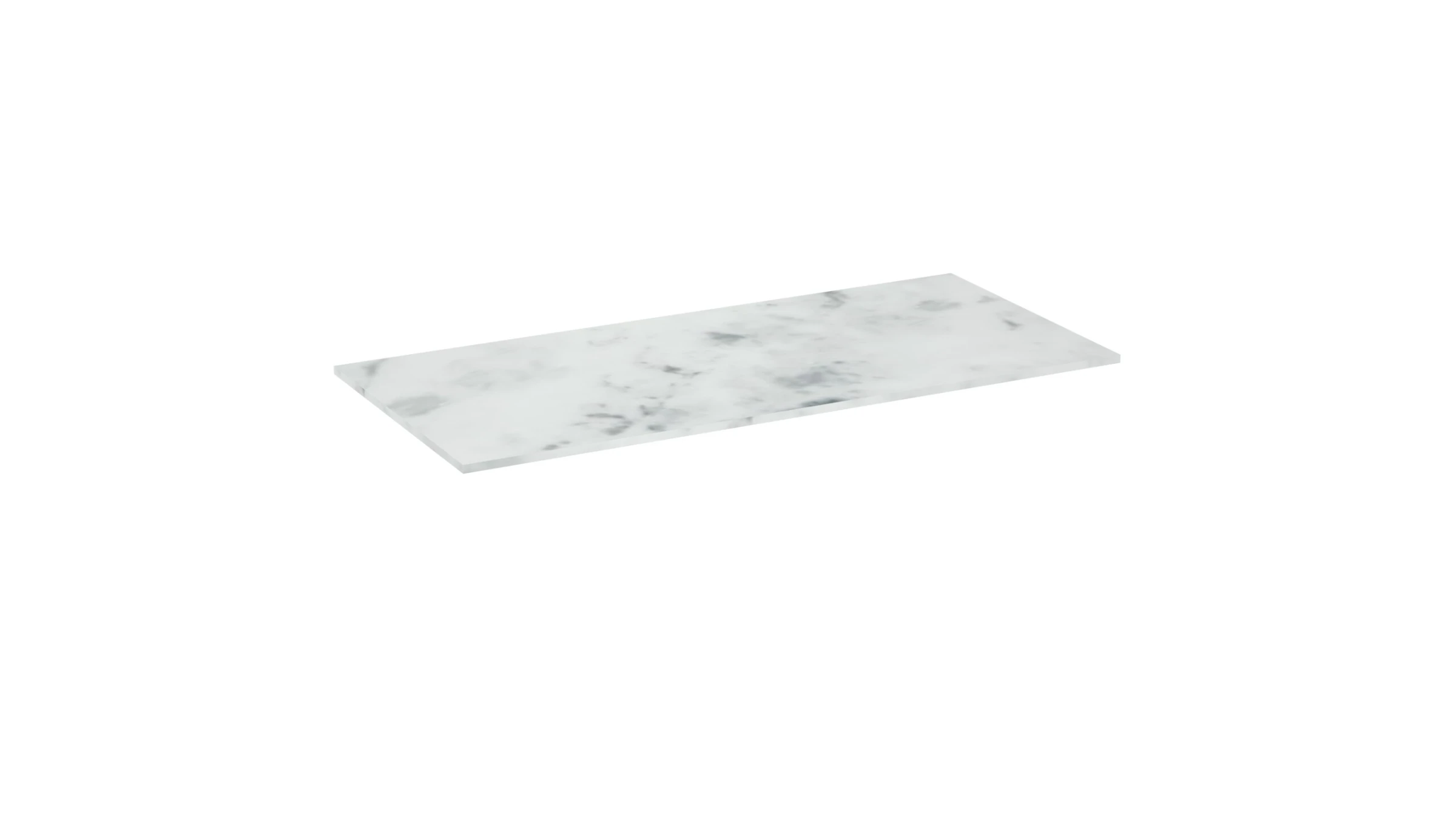 Saneux Uni 60cm Countertop - Matte Carrara White - 12mm