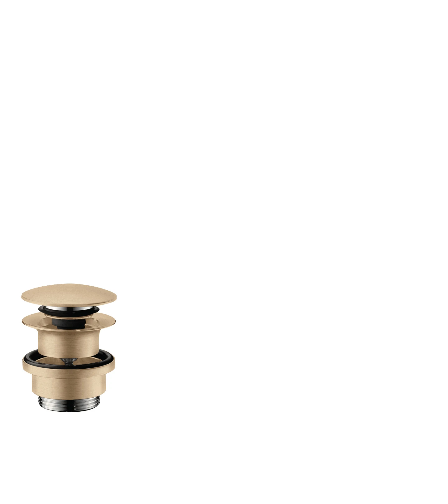 Hansgrohe Waste Set Brass Push-open For Basin And Bidet Mixers Brushed Bronze