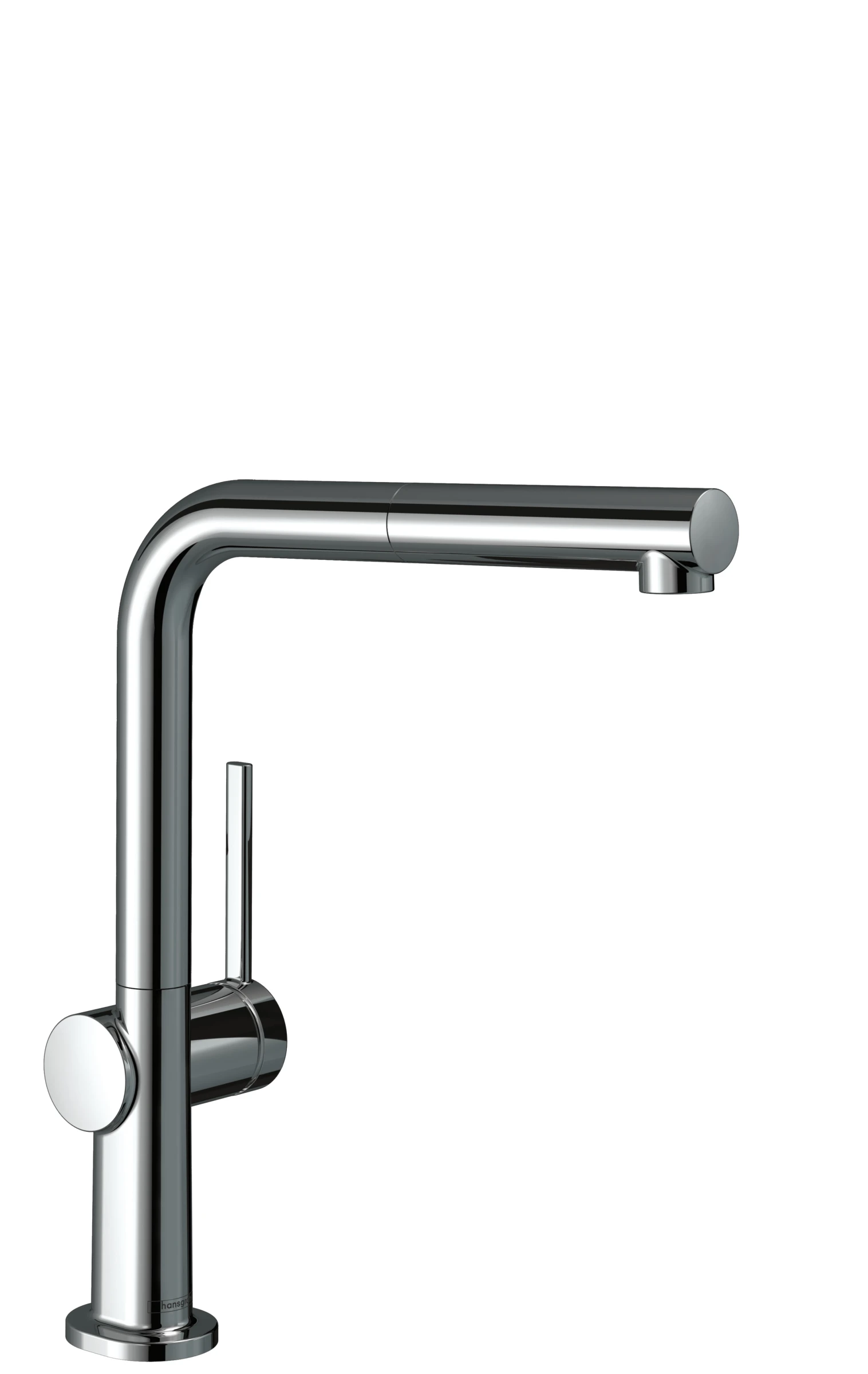 Hansgrohe Talis M54 Single Lever Kitchen Mixer 270 With Pull-out Spout, Single Spray Mode Chrome
